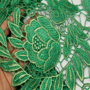 Гореща продажба булчинска рокля 3D бродирани дантела плат за жени