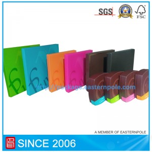 Луксозна твърда шоколадова кутия с картонена вложка