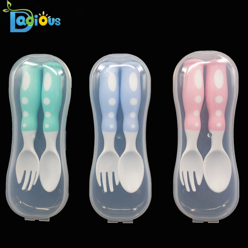 Изработка по поръчка на хранителни продукти PP Baby Spoons Бебешка вилица BPA Free Training Лъжица и вилица за малко дете