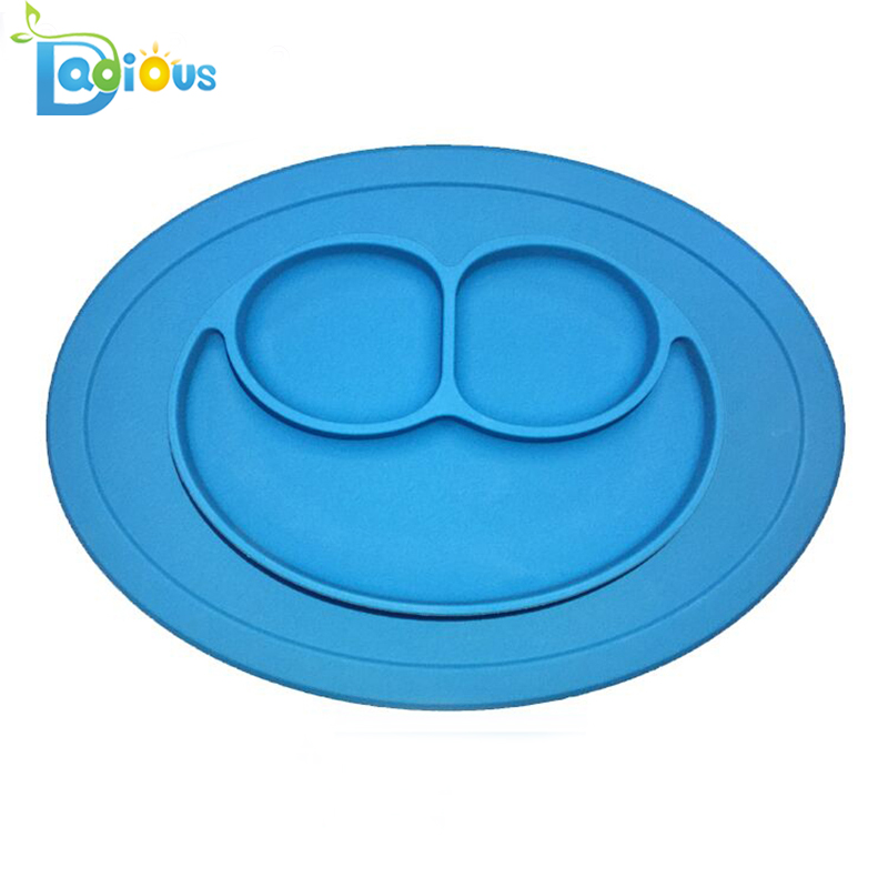 Амазонка Гореща продажба на бебето Една част Силиконова Placemat безопасно Деца засмукване плоча