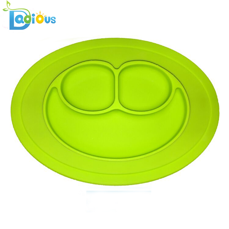 Амазонка Гореща продажба на бебето Една част Силиконова Placemat безопасно Деца засмукване плоча