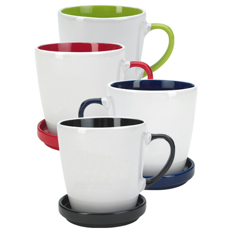 Потребителски много цветове трайна порцеланова чаша за кафе и чиния