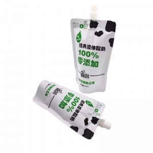 Персонализирана стойка за печатане на пластмасова торбичка за течности като мляко