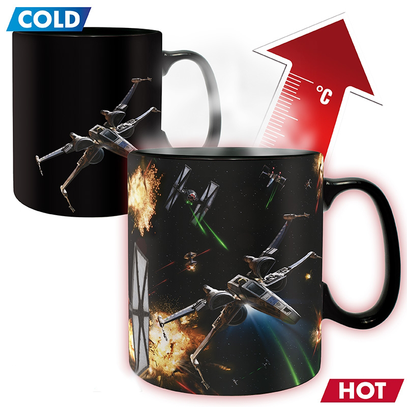 11озо Magic Coffee Heat Sensitive Mug Color changing Heat Cup, керамични чаши за кафе