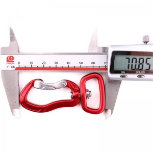 Външна кука катерене къмпинг основна ключалка от неръждаема стомана пружина карабина многофункционален карабинер на открито бъ...