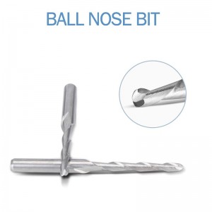 CNC рутер бит 1/8 ”халка нос крайна мелница 2 мм диаметър за рязане. 2-флейта спирала Upcut фреза гравиране резба набор от инструменти во...