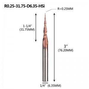 Конусна мелница с топка с нос 1/4 \