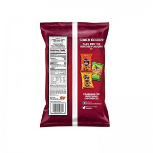 Термопечат по поръчка на ламинирана пластмасова фолио, подплатена възглавница картофен банан чип тениска чанта за храна