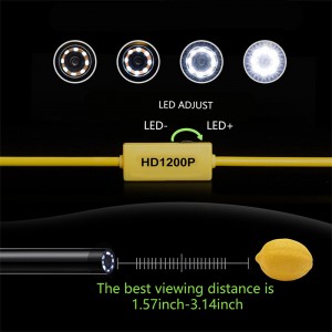 Безжичен ендоскоп 2.0 мегапиксела HD WiFi борескоп камера микро интерфейс водоустойчива камера за проверка на змия за Android, iOS и Windows, iP...