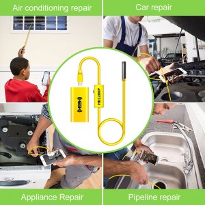 Безжичен ендоскоп 2.0 мегапиксела HD WiFi борескоп камера микро интерфейс водоустойчива камера за проверка на змия за Android, iOS и Windows, iP...