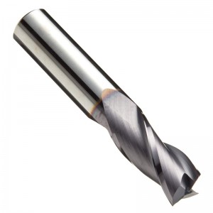 Carbide Square Nose End Mill, Inch, TiAlN Finish, Groffing and Finishing Cut, спирала 30 градуса, 3 флейти, 1,5 \"обща дължина, 0,125\" диаметър на рязане, 0,125 \"диаметър на ръ...