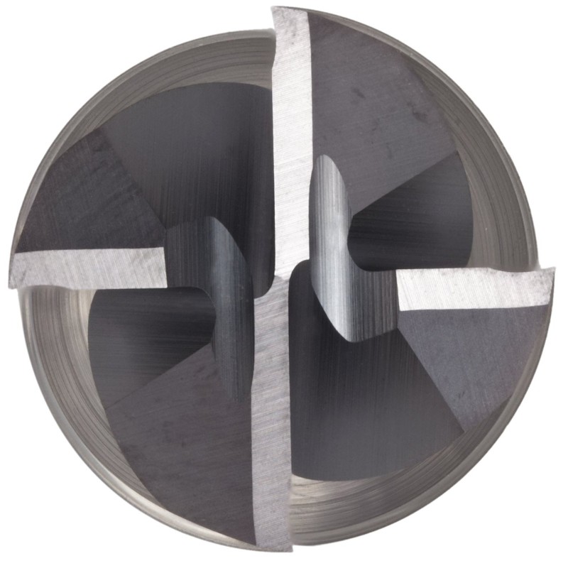 Carbide Square Nose End Mill, TiAlN Finish, Groffing and Finishing Cut, спирала 30 градуса, 4 флейти, 2,5 