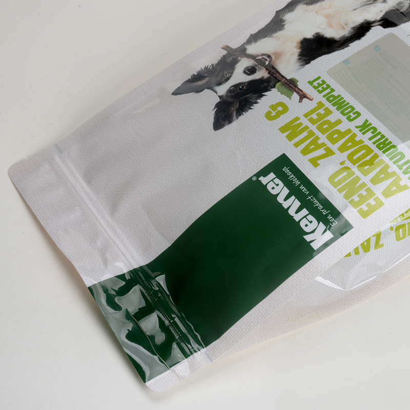 Чанта за опаковане на домашни любимци за 1,5 кг Страница за кучета с кукички за цип Пластмасови ламинирани замразени пилешки меса