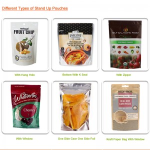 Китайски доставчици по поръчка отпечатани пластмасови торбички, бонбони или захар или закуска използват mylar ziplock торбички, храни...