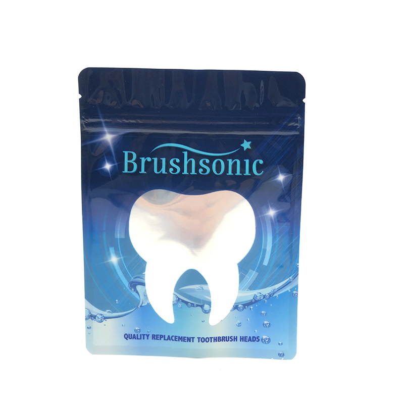 Висококачествена поръчка за дизайн на мирис от алуминиево фолио прозрачна пластмасова торба за четка за зъби