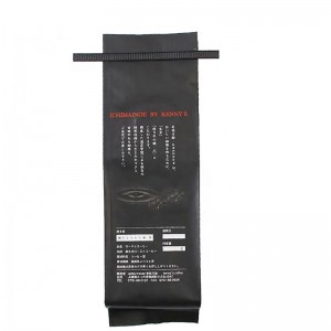 странично завършено матово завършено калаено вратовръзка върху горния пакет с клапан за кафе