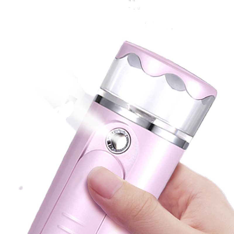 Nano Sprayer Face Steamer Овлажнител за лице Мини Атомизация овлажняващ хидратиращ USB акумулаторен уред за красота за грижа за масло или суха кожа