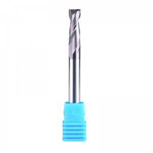 2 флейти 1/4 инча Shank Square Nose End Mill Carbide CNC Upcut Router Bits Tiain с покритие, 2 1/2 инча Дължина