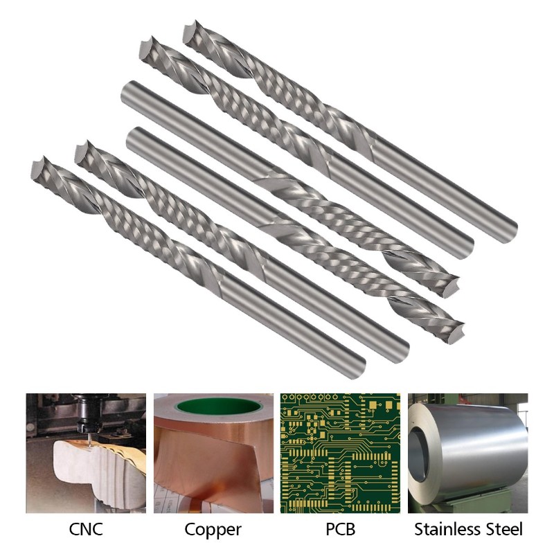 CNC маршрутизатори, 1/8 ”единична фреза за дърво, найлон, смола, ABS, акрил, PVC, MDF