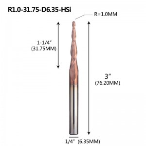 Конусна топка радио крана мелница 1/4 \