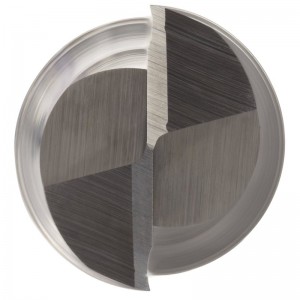 Карбидна квадратна носова фреза, инчов, без покритие (ярък) финиш, шлифовка и финиш, 30 градуса спирала, 2 флейти, 4 \"обща дължина, 0,250\...