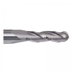 Carbide Micro Ball Nose End Mill, AlTiN Monolayer Finish, 30 Deg Helix, 3 флейти, 1.5000 \
