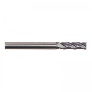 Фреза с твърд карбид, с покритие AlTiN, 4 флейта, 3/16 \