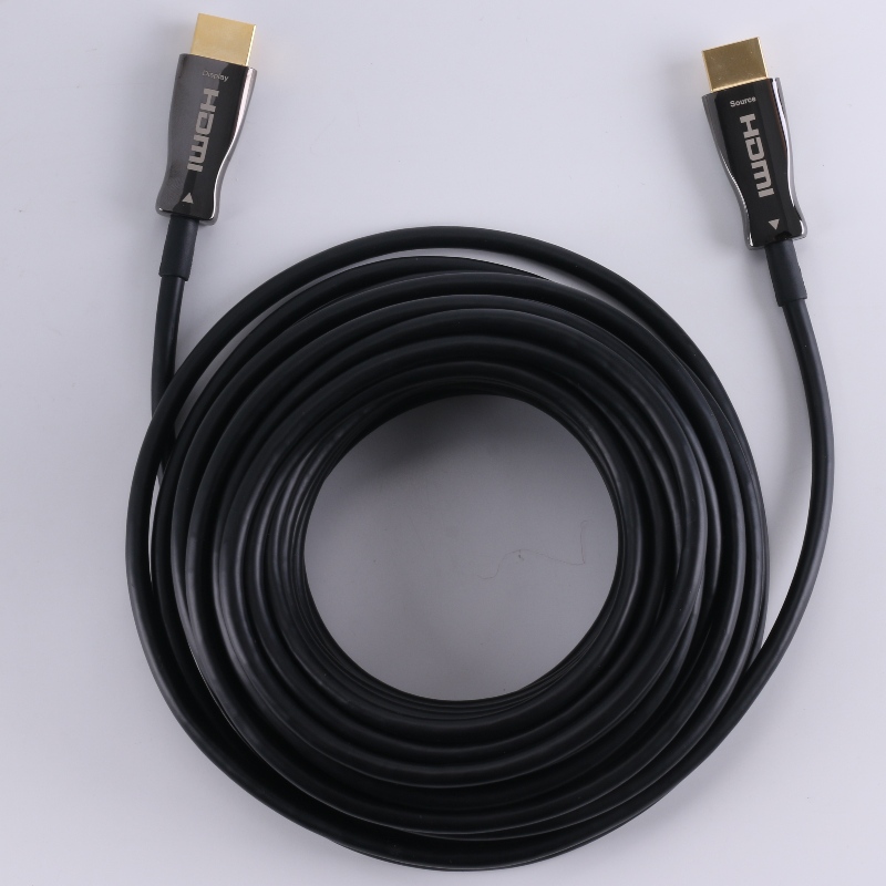 ARC функция Fiber HDMI CABLE (оптично предаване на оптични влакна), оптоелектронна хибридна; Метална обвивка, 4K