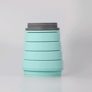 Креативна силиконова чаша за вода сгъваема храна сгъваеми спортове личности бутилка за вода работи фитнес преносима спортна чаш...