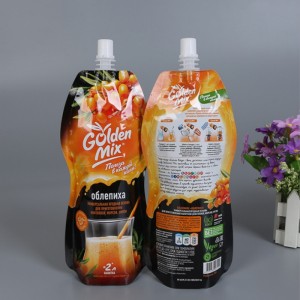 непропусклива по поръчка специална бутилка за сок за инжектиране или пластмасова торбичка с форма на Jar