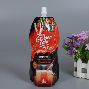 непропусклива по поръчка специална бутилка за сок за инжектиране или пластмасова торбичка с форма на Jar