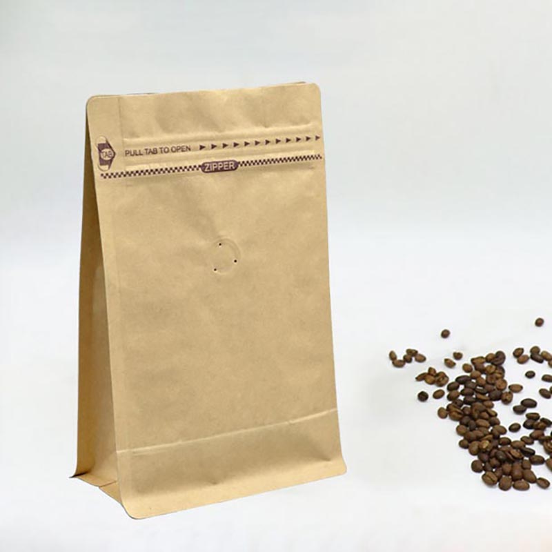 Търговия на едро Recycle Valve с цип опаковъчна торбичка OEM плоско дъно отстрани Gusset Stand Up Персонализирана чанта за кафе за печат