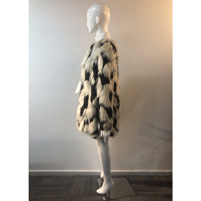 ДЪЛЖАВАЩА КОЖА ZEBRA PRINT FUR COAT RLWF0003