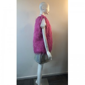 MAGENTA SHAGGY GILET ДАМСКИ RLWF0023