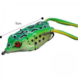 Силиконов гръм жаба симулира лей жаба път стръв фалшива стръв двойна кука черна стръв черна риба се специализира в убийството на ...