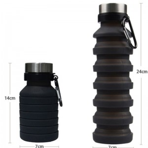 Силиконова сгъстена чаша модна силиконова спортна чайка креативна силиконова телескопична чаша може да бъде персонализирано ло...