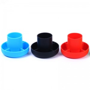 Силиконов контейнер за химикалки кръгла многофункционална писалка за храна храна силикагел за офис консумативи получаване и об...