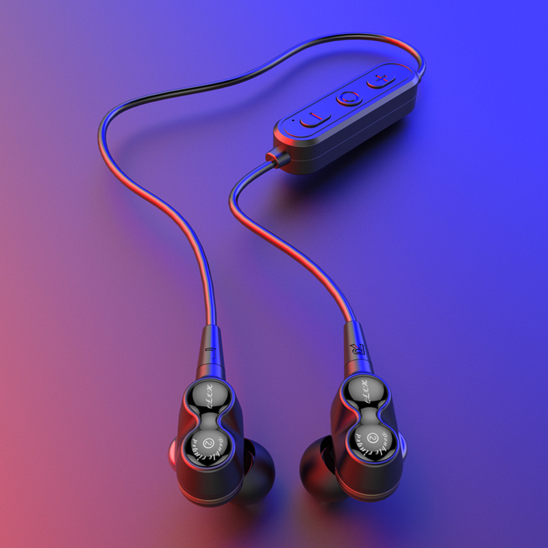 Нови двойни динамични шофьорски спорт Стерео качество на звука HiFi Безжична Bluetooth слушалка