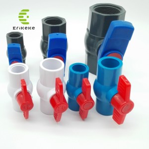 PVC сферичен клапан с високо налягане (чист край, промиващ край, край на резбата)