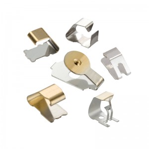 OEM щамповане метална пружинна стоманена клема терминал