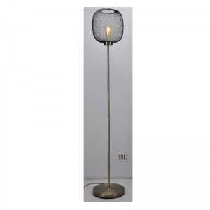 Модерна подова лампа с мрежест нюанс