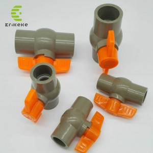 PVC сферичен клапан с дръжка за високо налягане