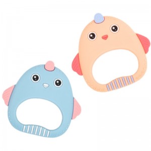 Силиконова детска дъвка сладка пилешка гума против ухапване ръка успокоява кътници играчка продукти за майки и бебета