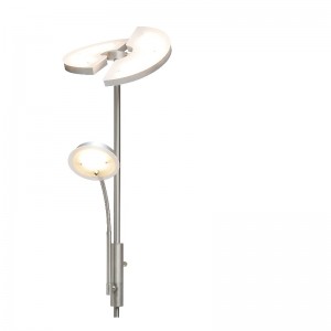 Подова лампа с високо напрежение майка и син с полукръгъл LED панел