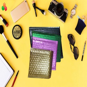 OEM персонализирани подплатени пластмасови пощенски чанти отпечатани алуминиеви въздушни мехурчета чанта за безопасност удароу...