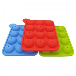 3D силиконова форма за шоколадова торта 12 силиконова форма за близалки