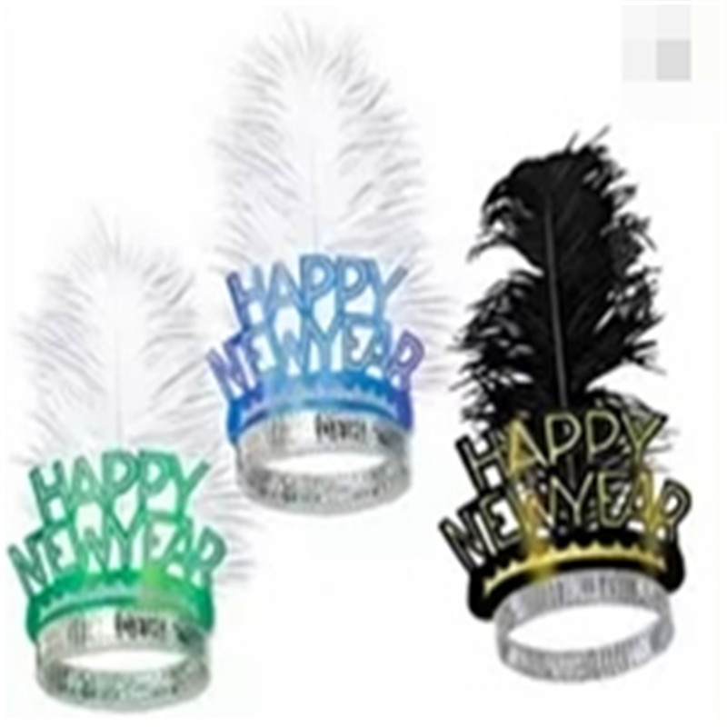 Tiaras Feather Happy New Year Party Kits