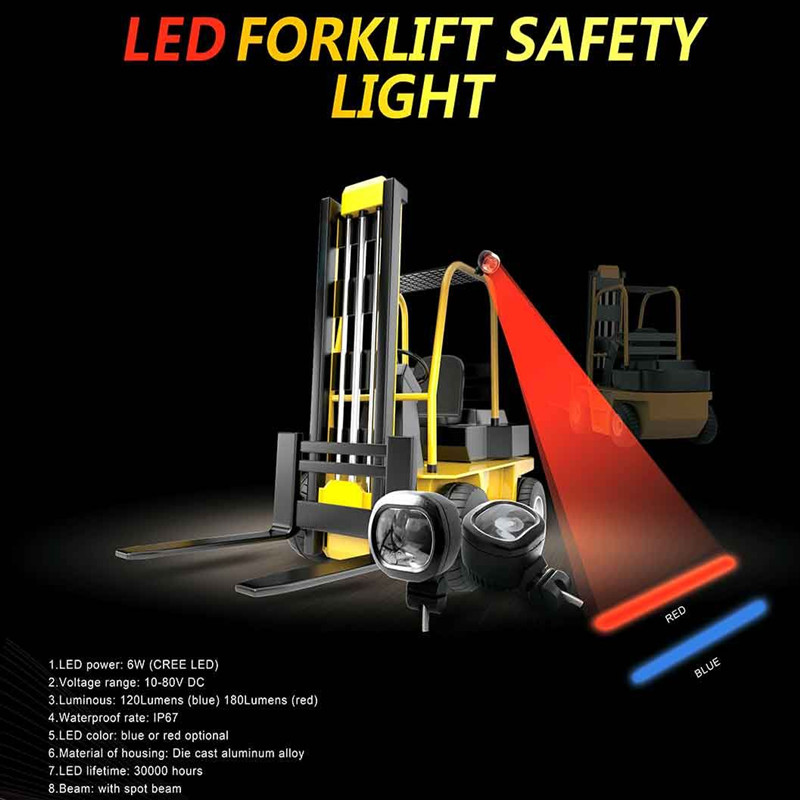 Mini Size Forklift Red/Blue Zone Light