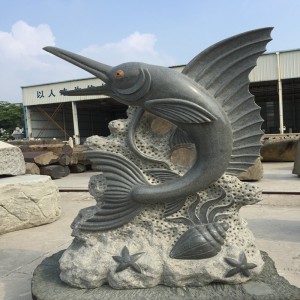 Мащабни резби и скулптури от динозавърски делфини от акули от естествена чиста ръчна изработка