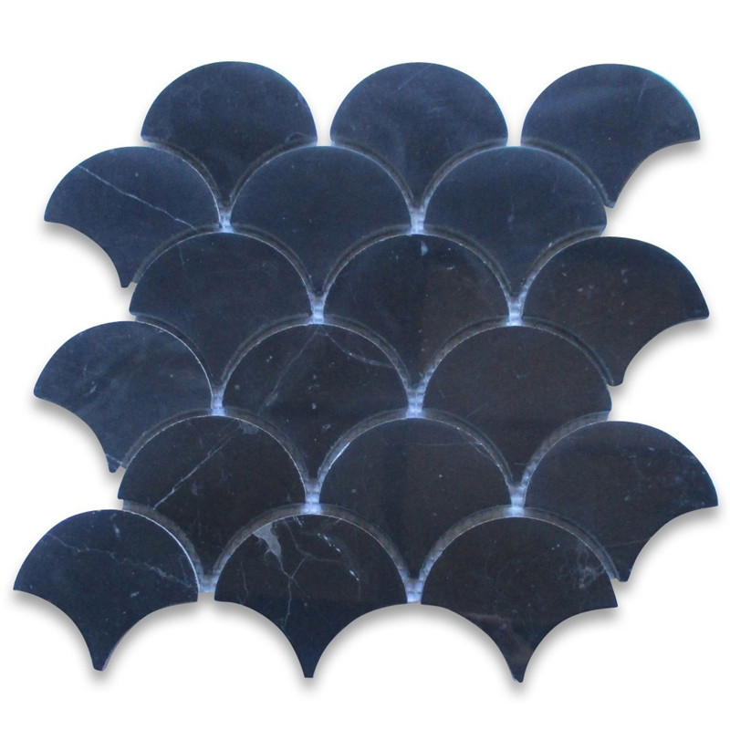Nero marquina 1x3 мозаечна плочка от коледни кости